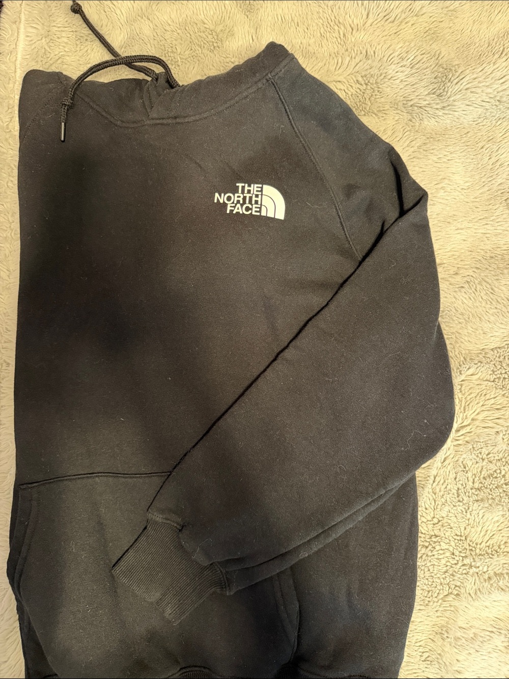The North Face Women’s Black Crewneck Sweatshirt with White Logo
